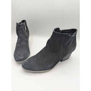 Blondo | Waterproof Chelsea Boots Black Suede Block Heel Ankle Bootie | Size 8.5
